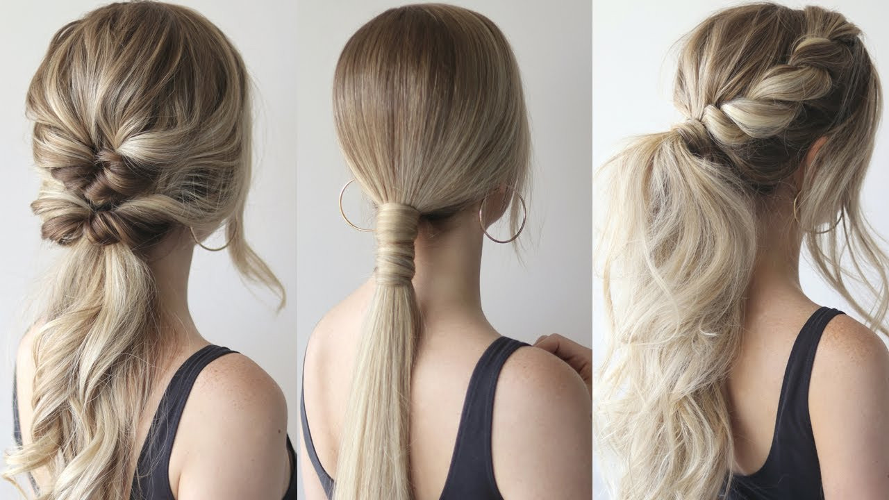 Prom Hairstyles Ponytail
 HOW TO EASY PONYTAILS