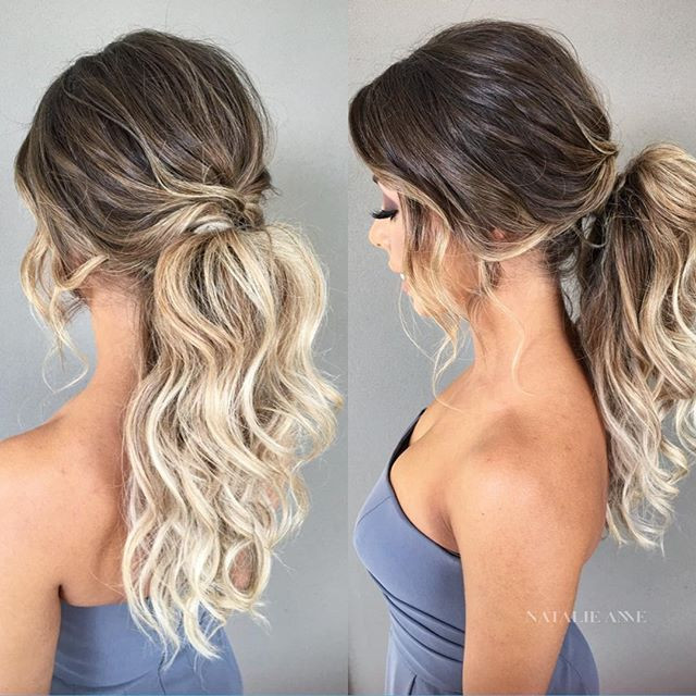 Prom Hairstyles Ponytail
 50 Pretty Easy Messy Ponytail Hairstyles You Can Try