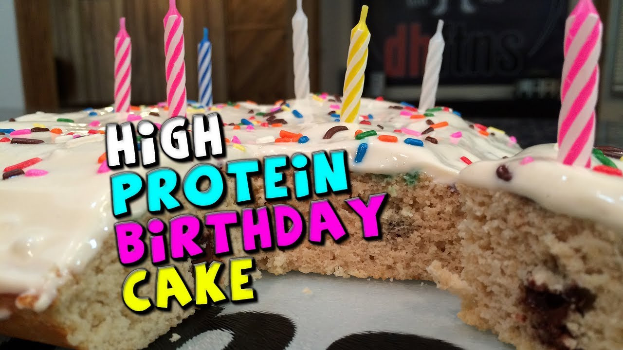 Protein Birthday Cake
 High PROTEIN Birthday Cake Recipe with Frosting