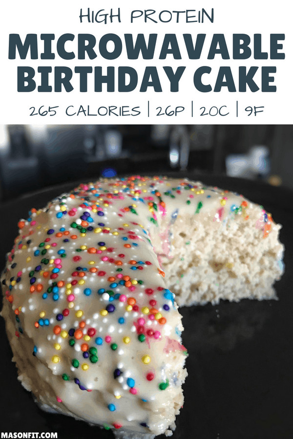 Protein Birthday Cake
 Microwavable High Protein Birthday Cake Healthy Mug Cake