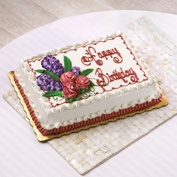 Publix Birthday Cake Designs
 Birthday Cake Floral Design Roses and Hyacinth via Publix
