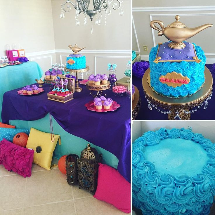 Publix Cakes Designs Birthday
 Shimmer Shine Dessert Table with publix cake decorated