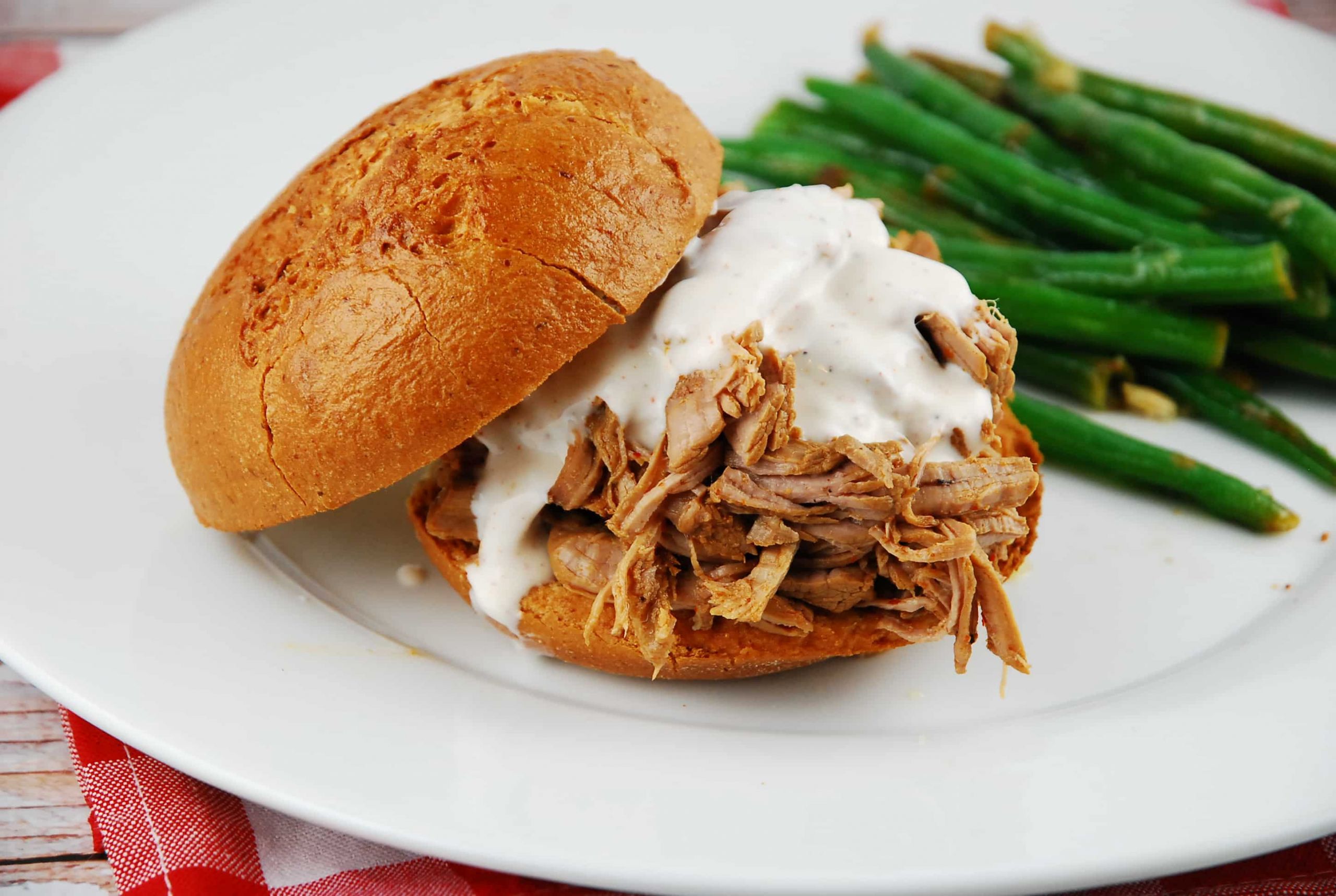 Pulled Pork Bbq Sauce Recipe
 Pulled Pork Sandwich with White BBQ Sauce 9 Points