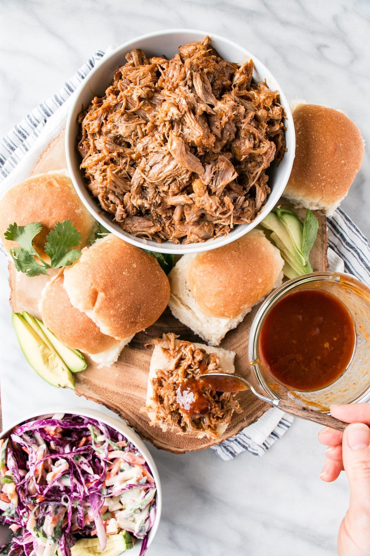 Pulled Pork Bbq Sauce Recipe
 BEST BBQ Pulled Pork Instant Pot and Slow Cooker