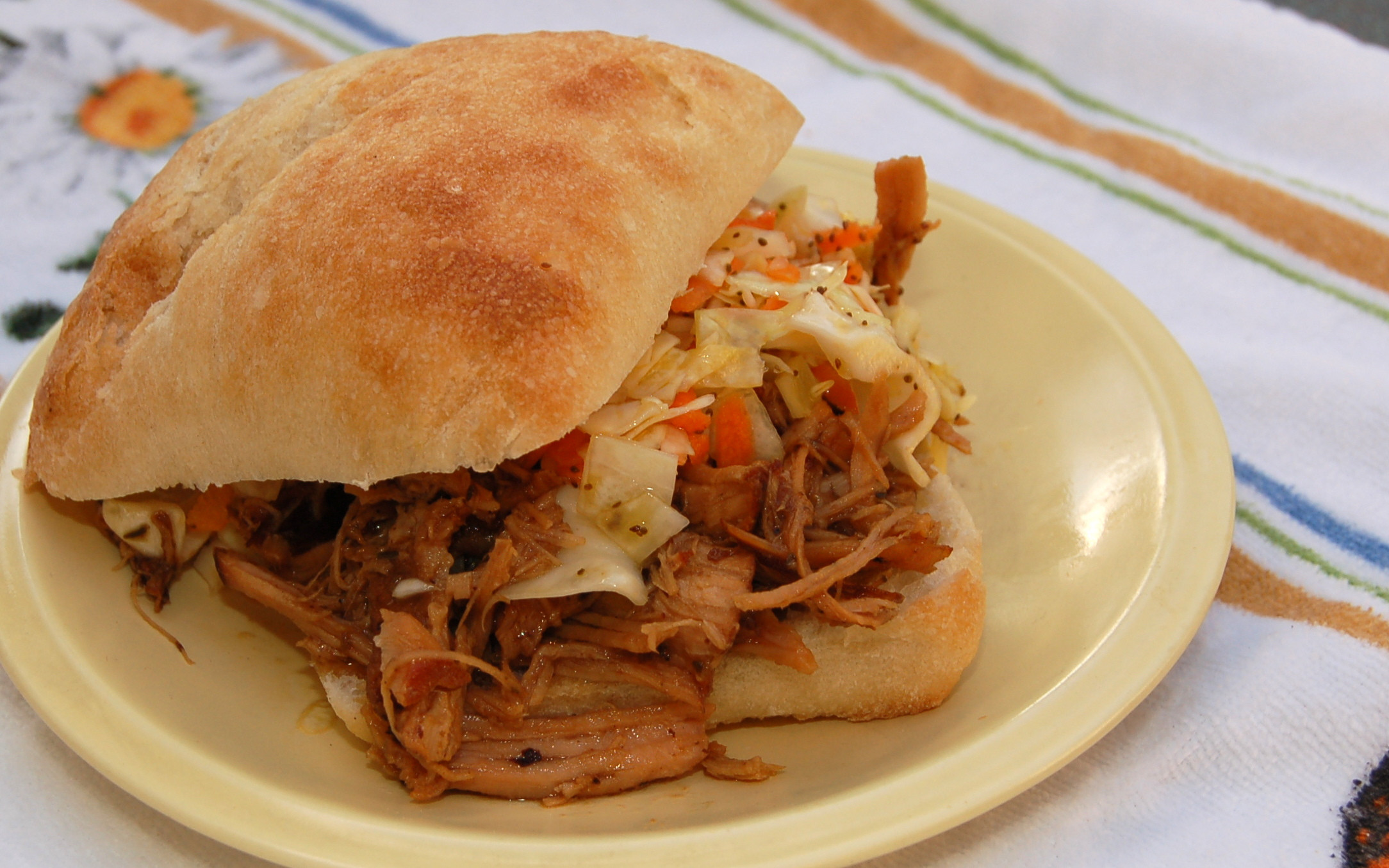Pulled Pork Sandwiches Sides
 Pulled Pork Sandwiches made in the Crock Pot