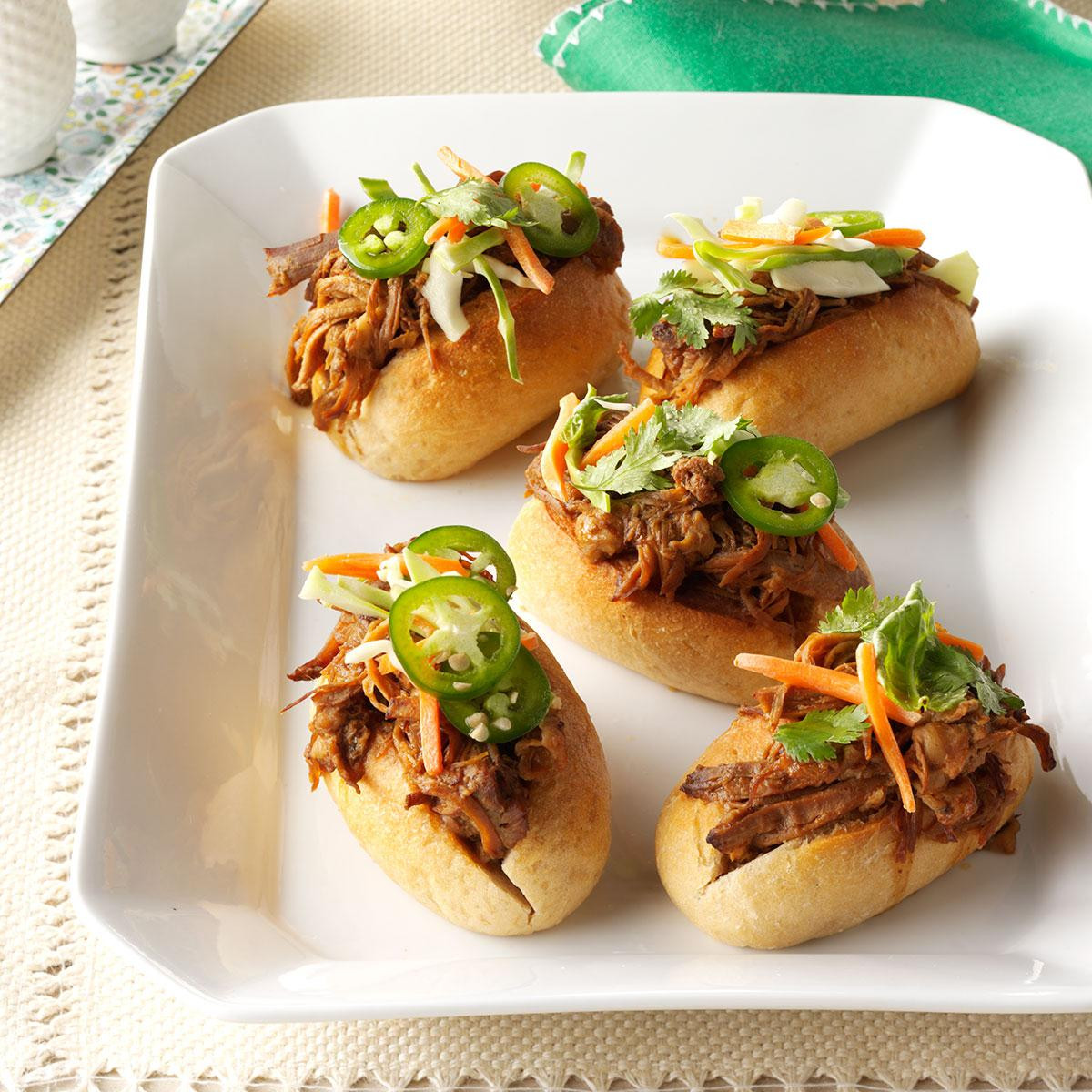 Pulled Pork Sandwiches Sides
 Asian Pulled Pork Sandwiches Recipe
