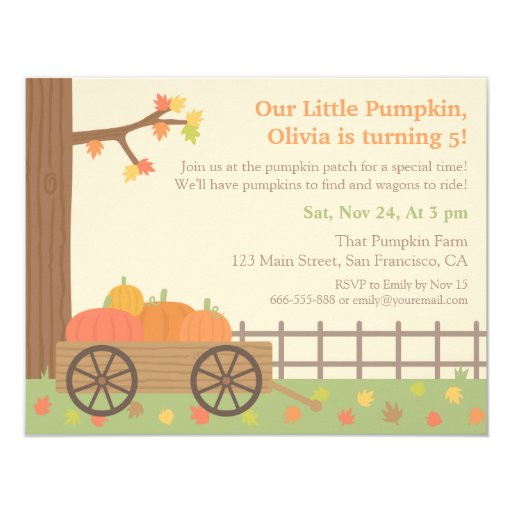 Pumpkin Patch Birthday Party Invitations
 Pumpkin Patch Kids Birthday Party Invitations