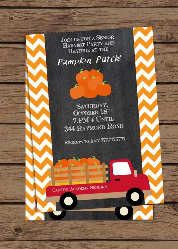 Pumpkin Patch Birthday Party Invitations
 DIY Printable Pumpkin Patch Invitation Fall Birthday