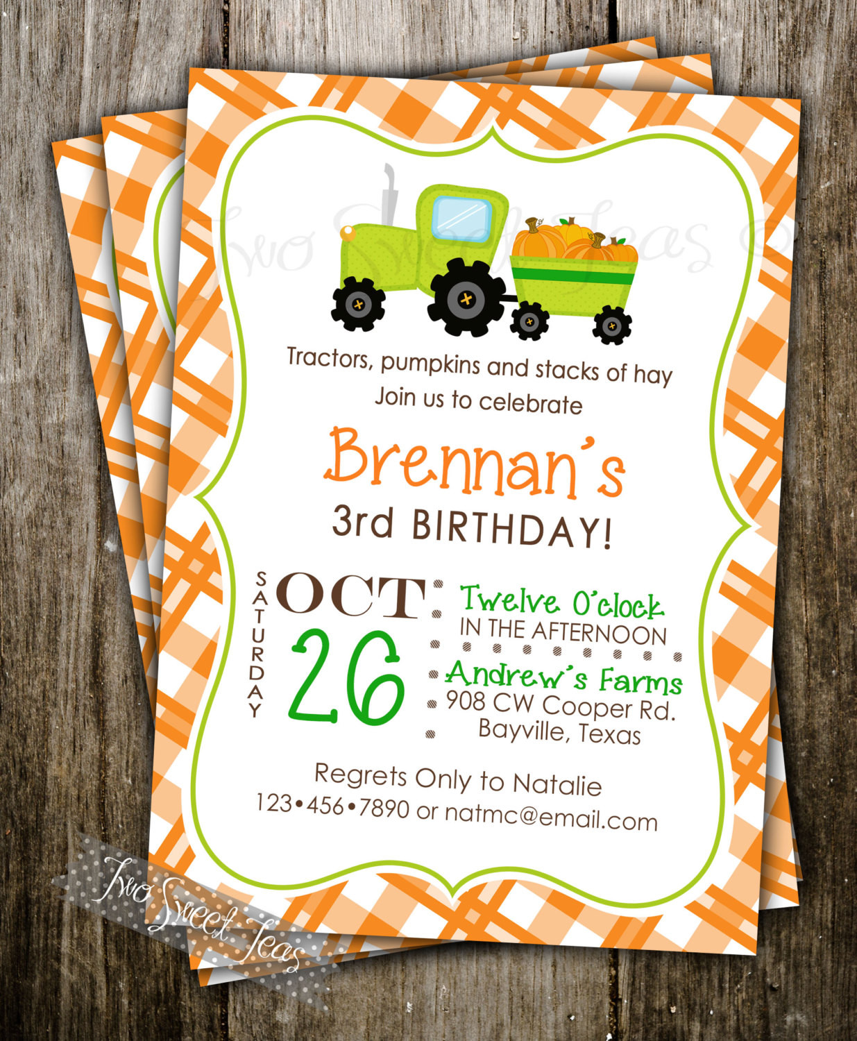 Pumpkin Patch Birthday Party Invitations
 Pumpkin Patch Invitation Birthday Party Halloween by