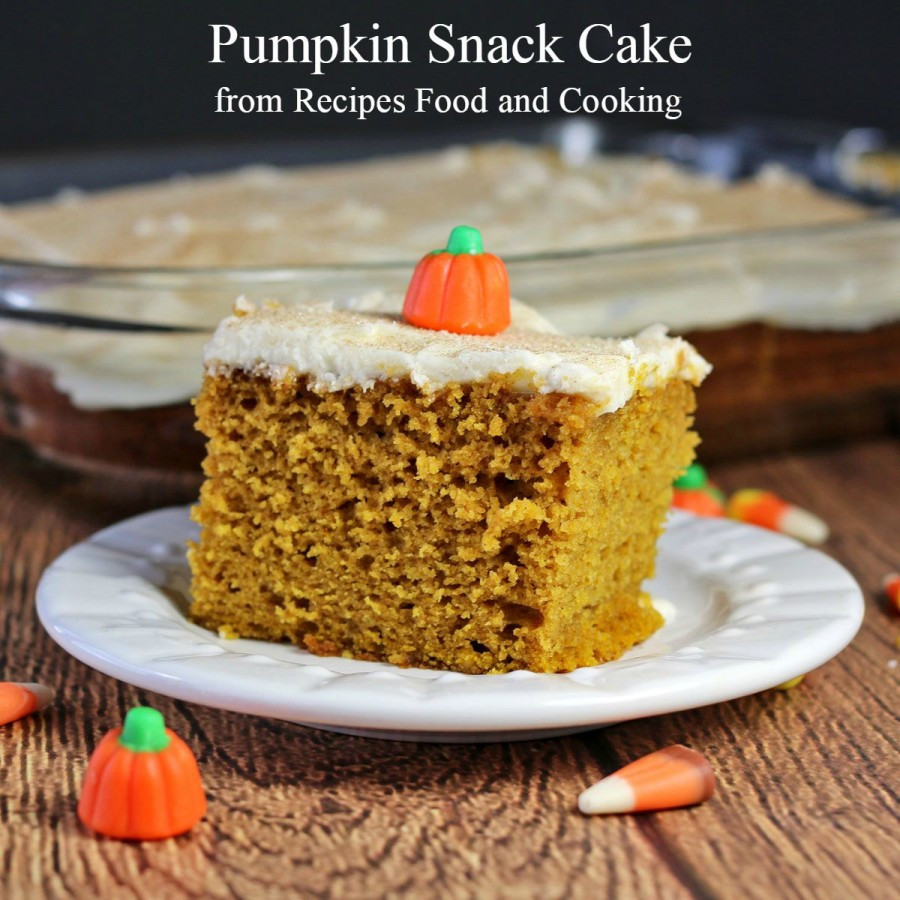 Pumpkin Snack Cake
 Pumpkin Snack Cake PumpkinWeek Recipes Food and Cooking