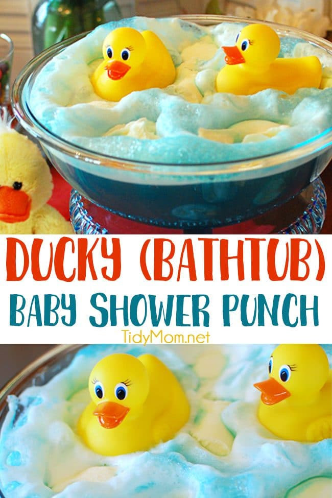 Punch Recipes For Baby Shower
 Blue Baby Shower Punch with Rubber Ducks