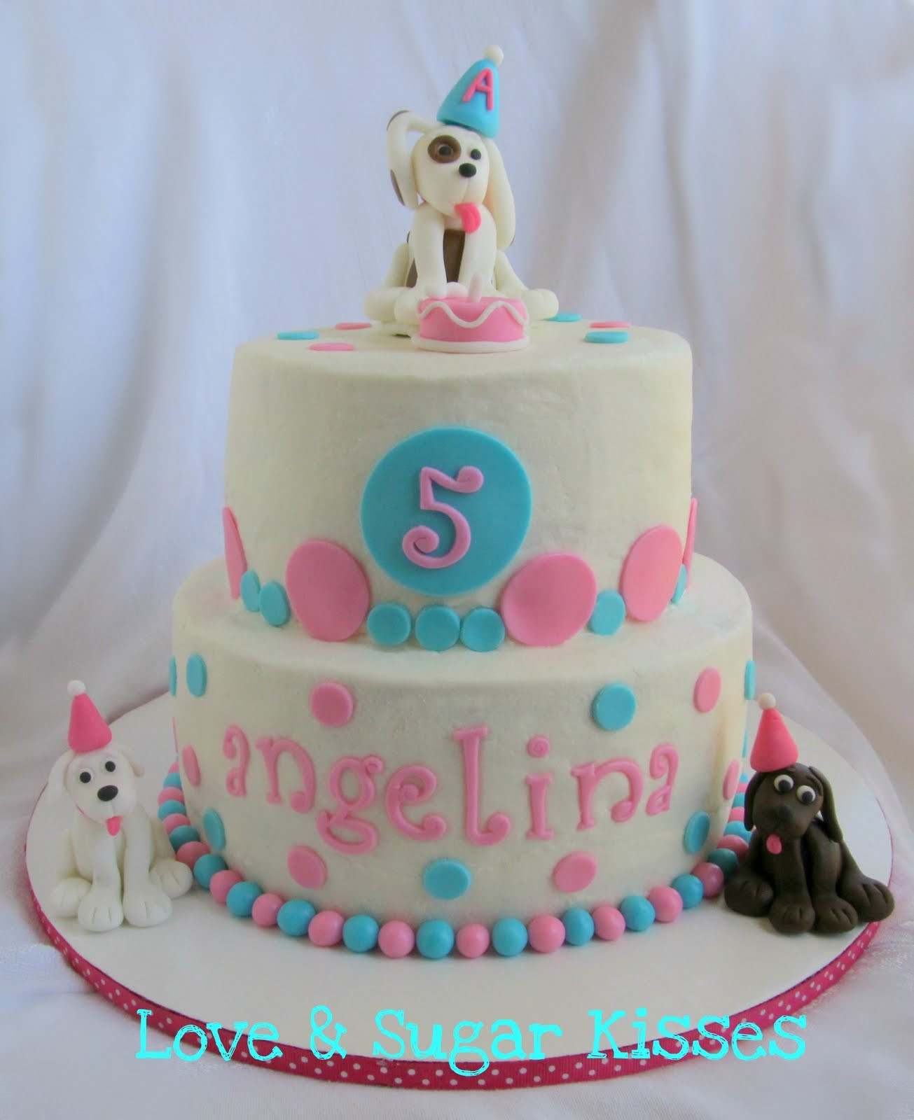 Puppy Birthday Cakes
 Love & Sugar Kisses Puppy Party Cake