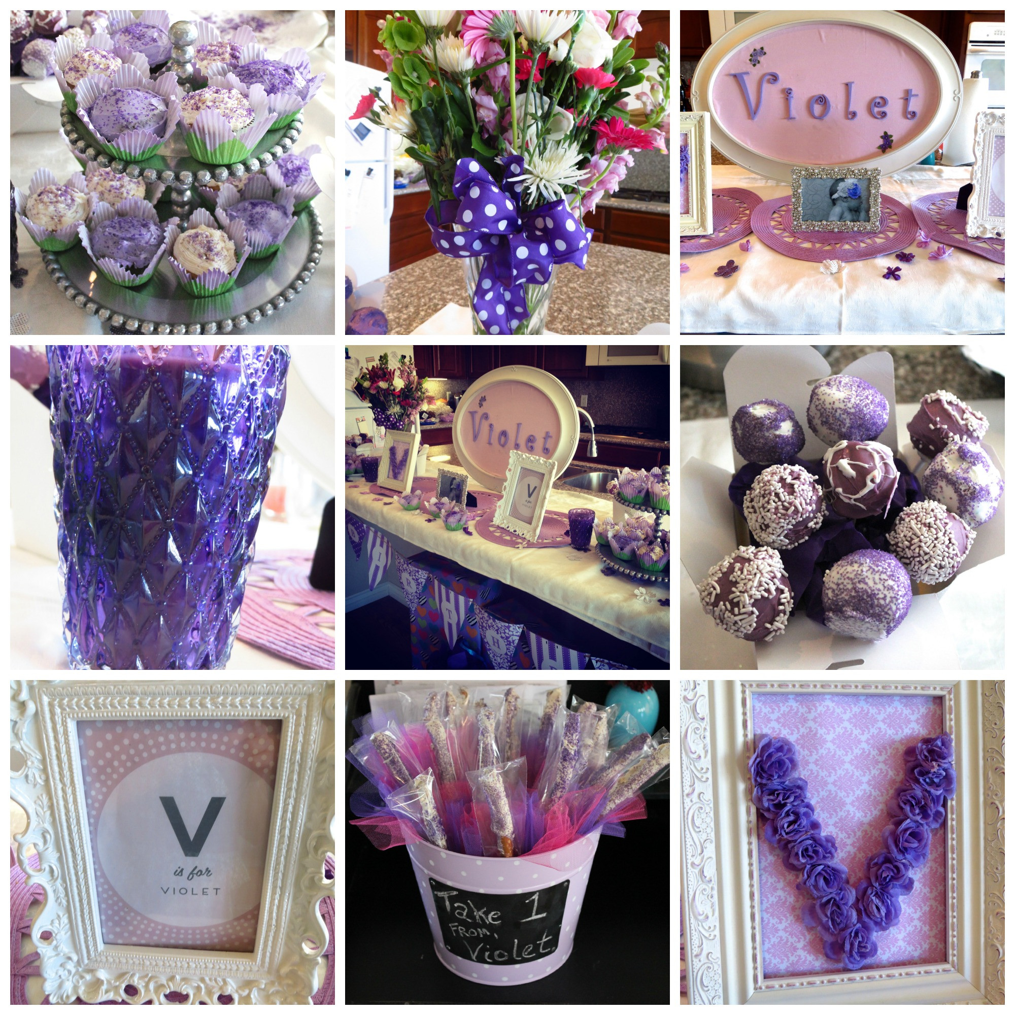 Purple Themed Birthday Party
 Violet s Purple Themed First Birthday Party Easy Thrifty