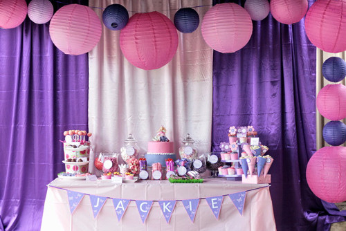 Purple Themed Birthday Party
 Single Color Party Themes