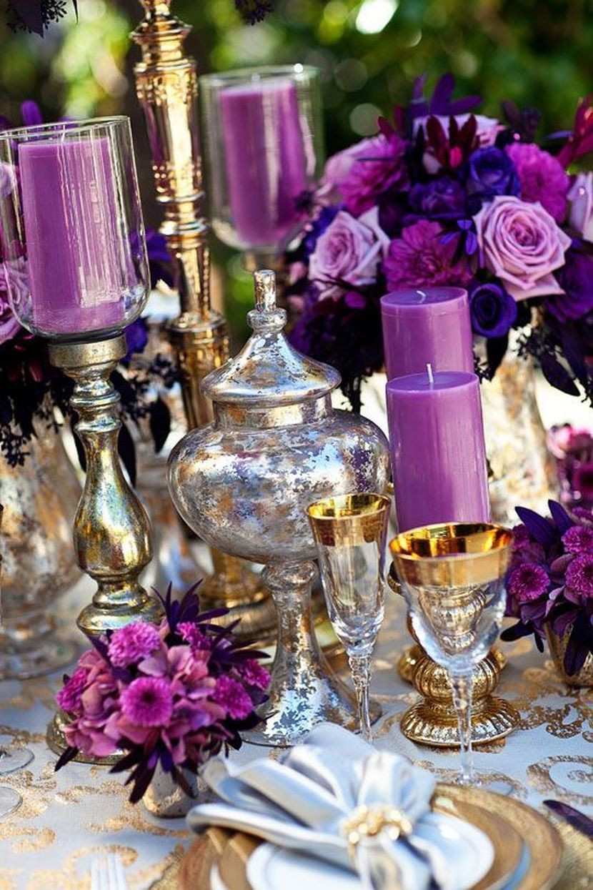 Purple Wedding Table Decorations
 20 Stunning Purple Wedding Ideas Wohh Wedding