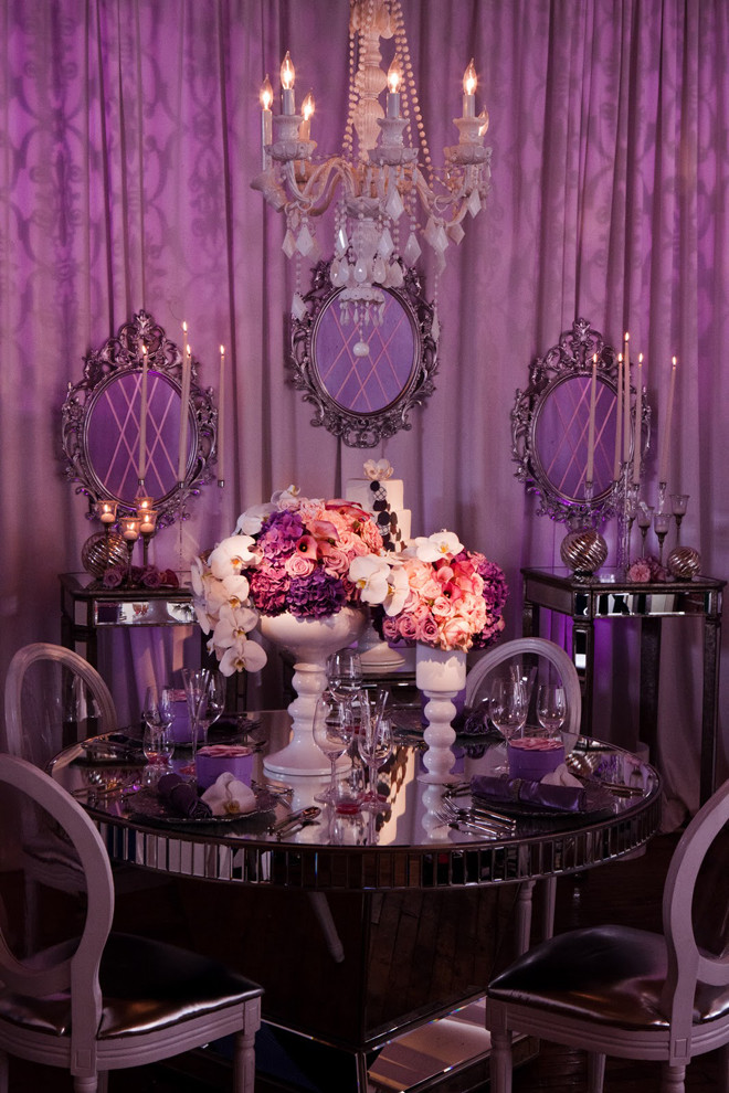 Purple Wedding Table Decorations
 Purple wedding table decor