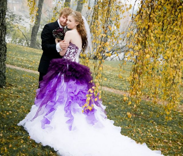 Purple Wedding Veils
 Purple Wedding Dresses