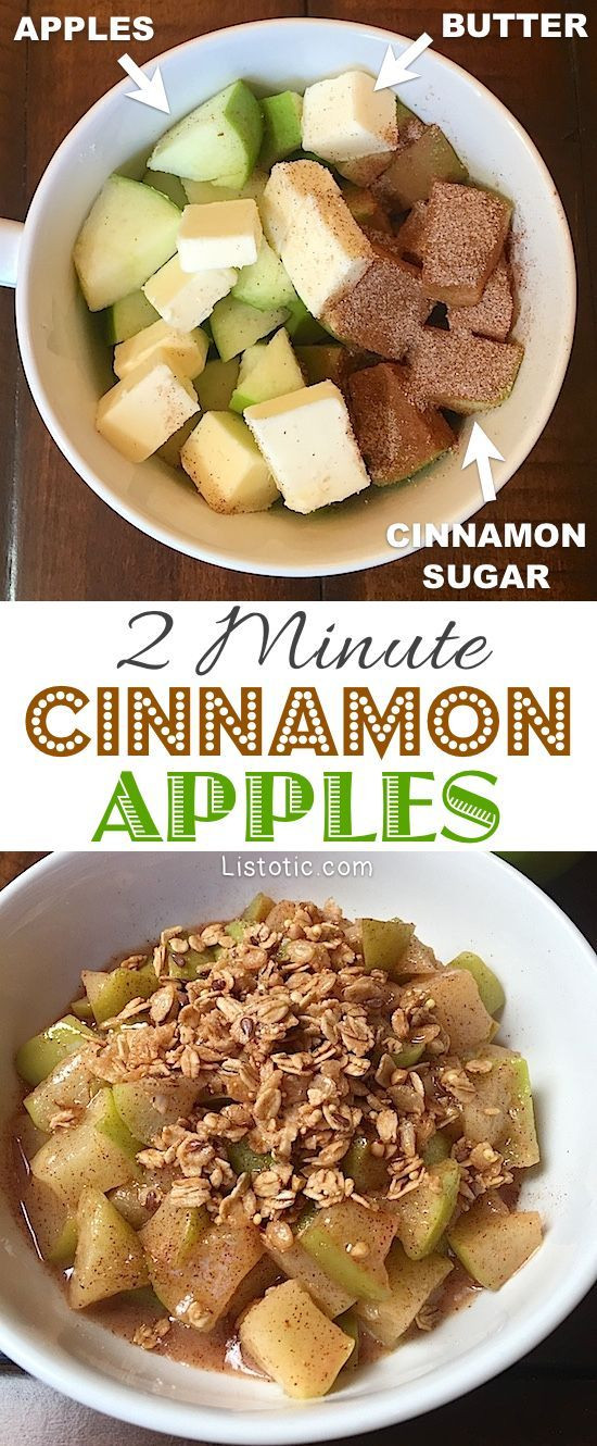 Quick And Easy Apple Desserts
 Super easy and quick cinnamon apple dessert Top with