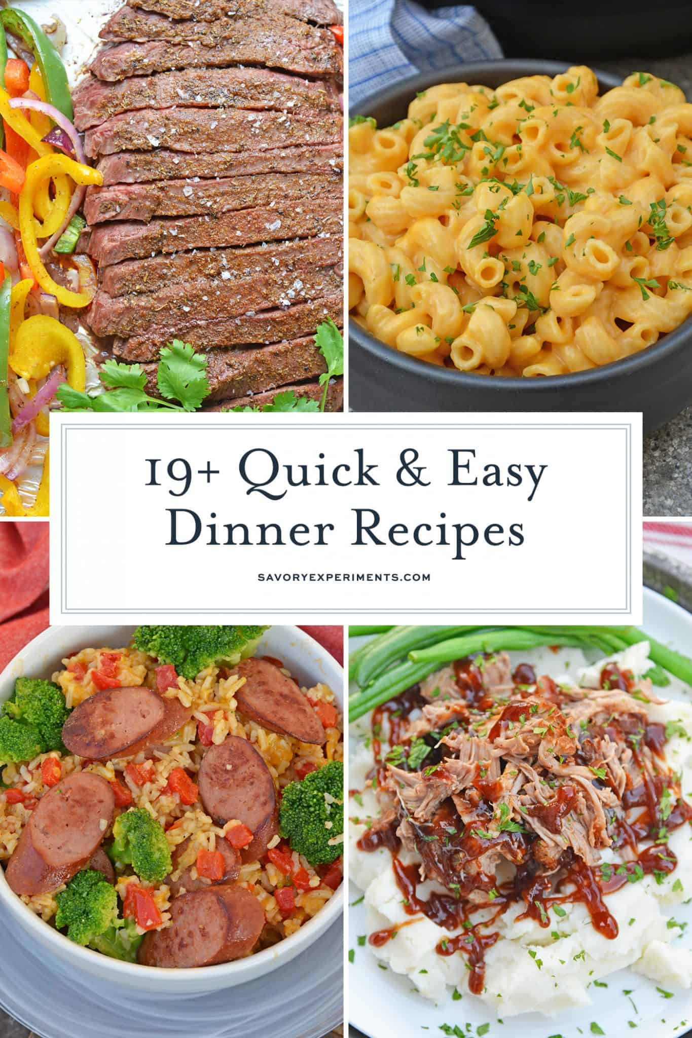 22 Ideas for Quick and Easy Meals for Dinner - Home, Family, Style and ...