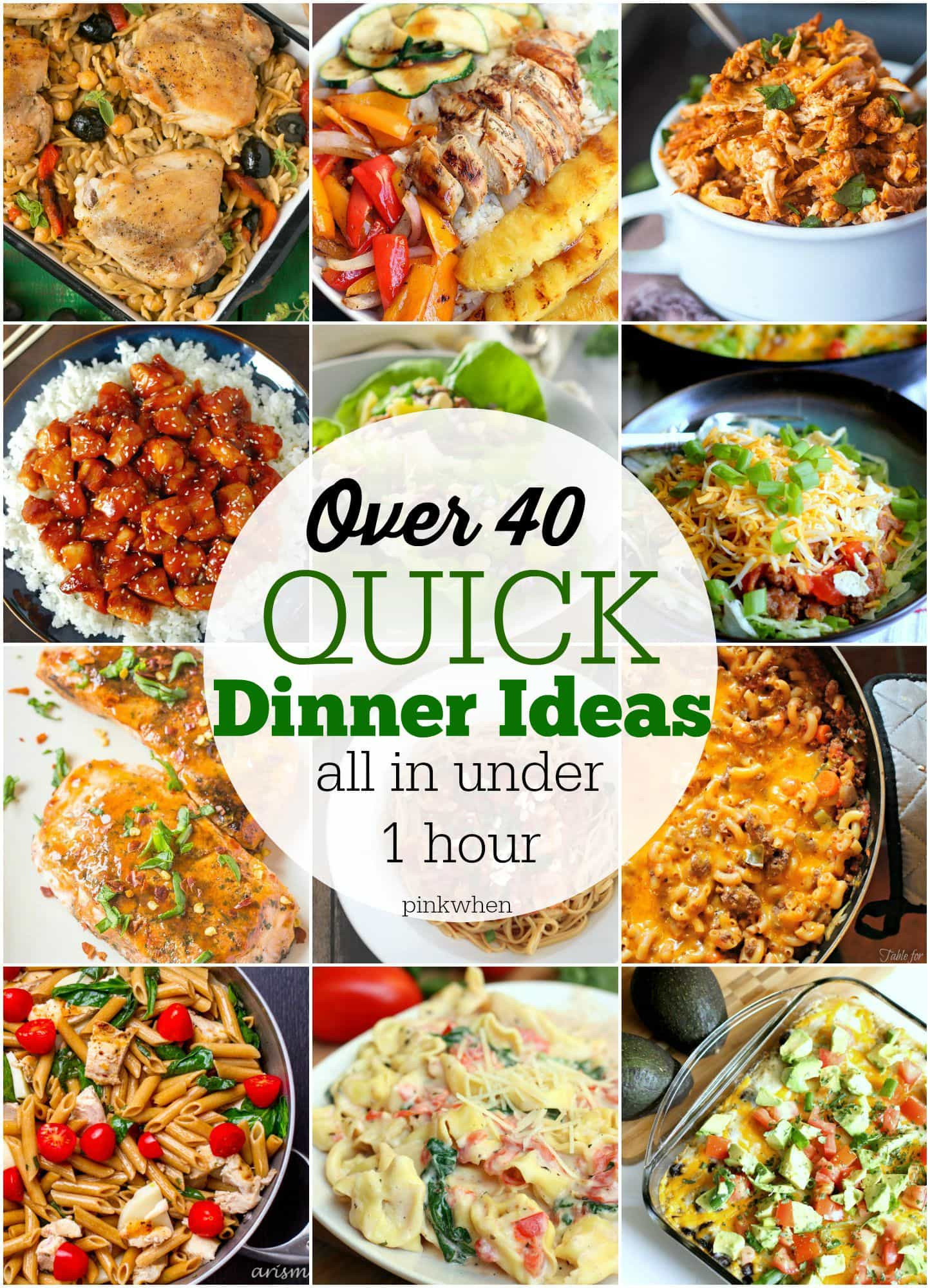 Quick And Easy Meals For Dinner
 40 Quick Dinner Ideas PinkWhen