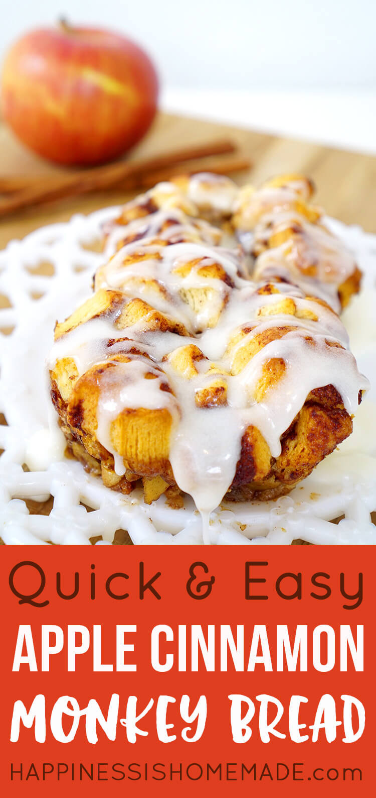 Quick And Easy Monkey Bread Recipes
 Apple Cinnamon Monkey Bread Happiness is Homemade