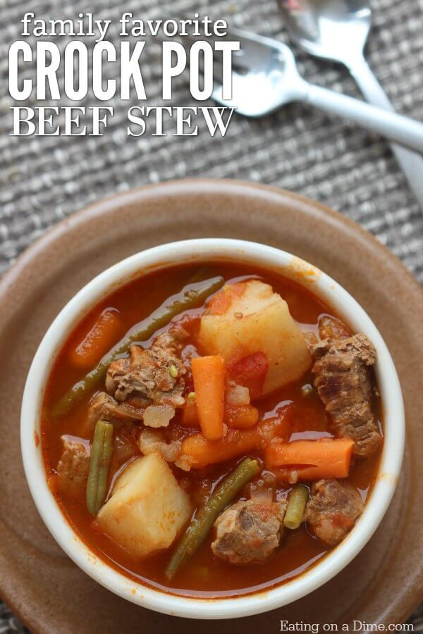 Quick Beef Stew Recipe
 Quick & Easy Crock pot Beef Stew Recipe Eating on a Dime