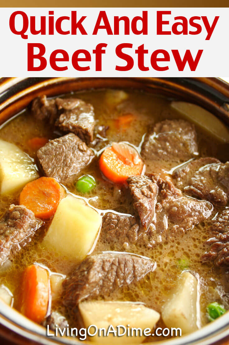 Quick Beef Stew Recipe
 Quick And Easy Beef Stew Recipe Mom s Crockpot Beef Stew