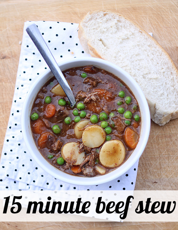 Quick Beef Stew Recipe
 Quick Meals 15 minute beef stew