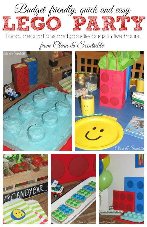 Quick Birthday Party Ideas
 Quick and Easy Lego Party Ideas Clean and Scentsible