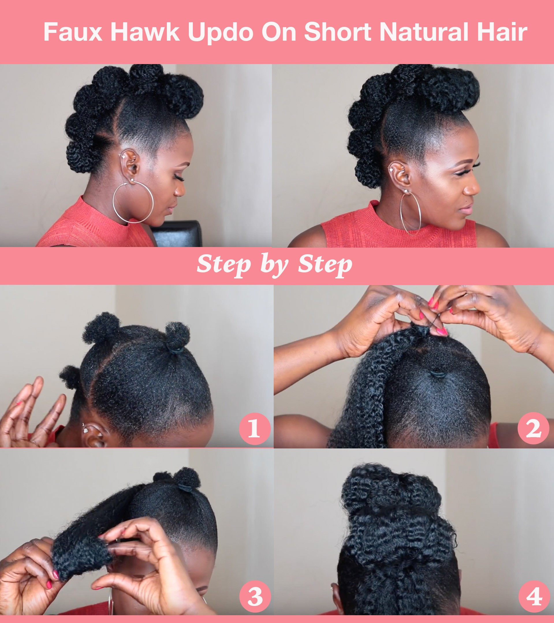 Quick Natural Updo Hairstyles
 TOP 6 Quick & Easy Natural Hair Updos