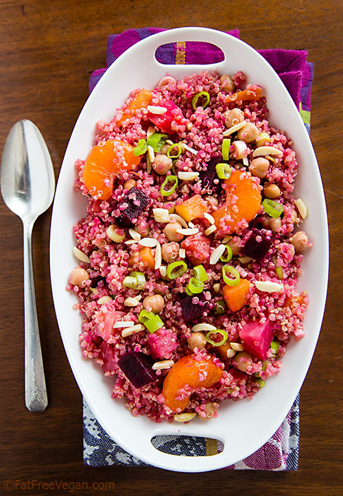 Quinoa Beetroot Salad
 Beet and Quinoa Salad with Maple Balsamic Reduction