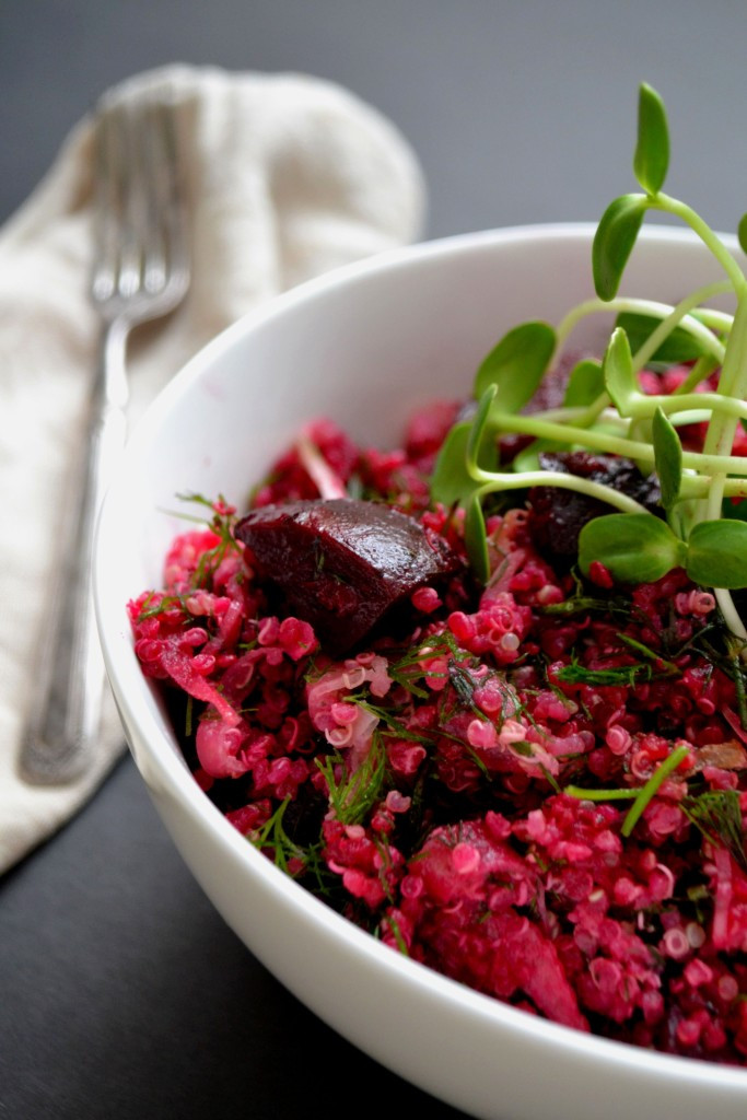 Quinoa Beetroot Salad
 Garden Herbed Beet Quinoa Salad Naughty Nutrition