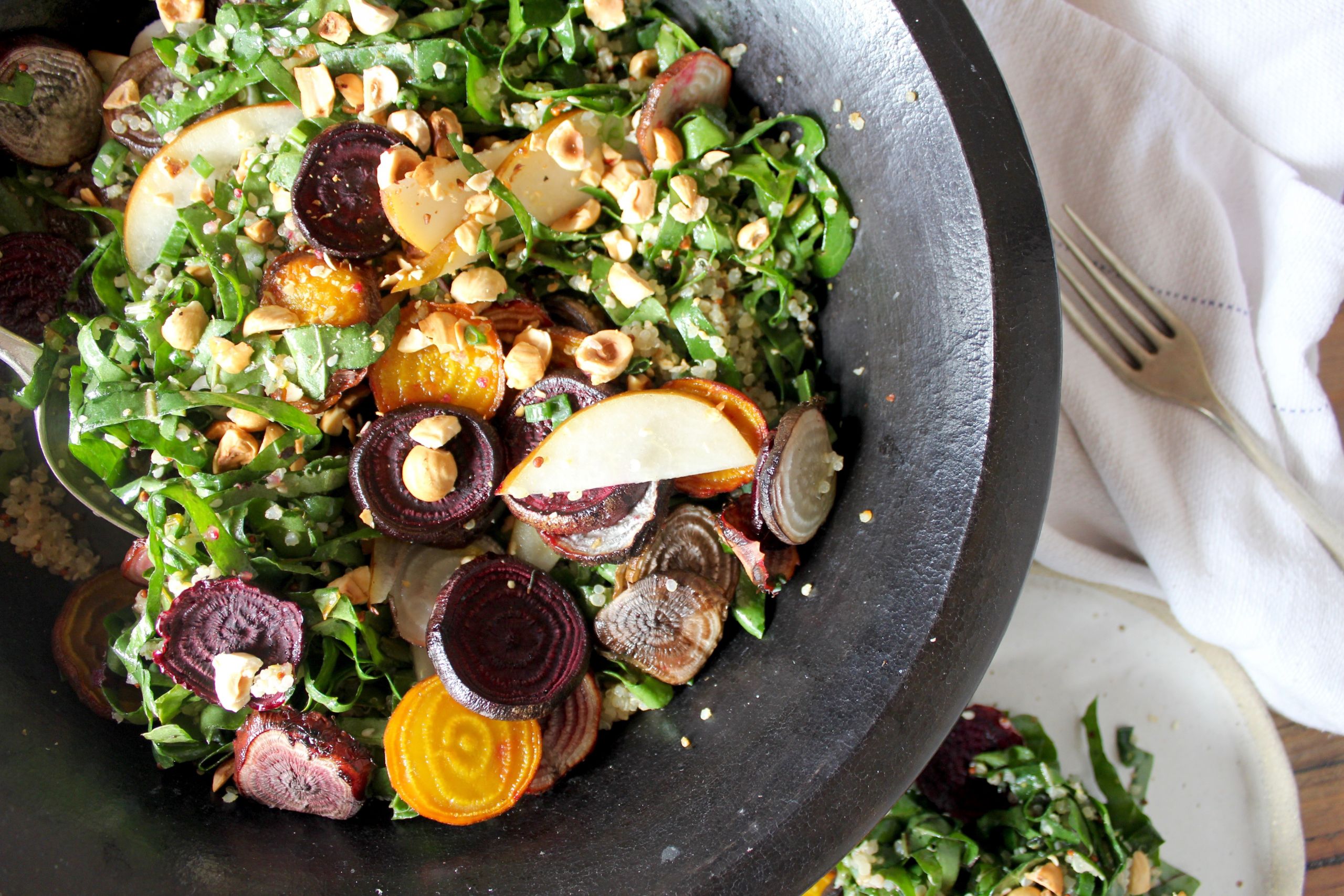 Quinoa Beetroot Salad
 Beetroot Quinoa & Hazelnut Salad