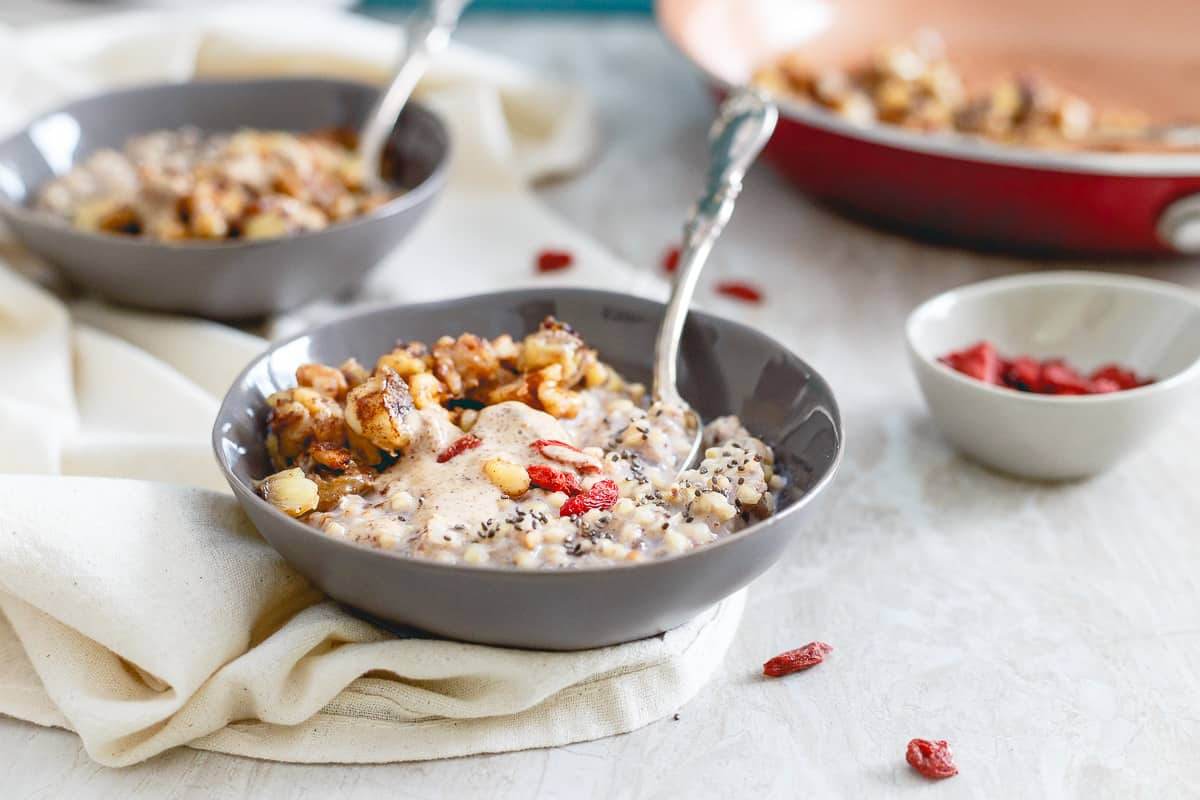 Quinoa Breakfast Cereal
 Warm Quinoa Cereal Breakfast Quinoa with Caramelized Bananas