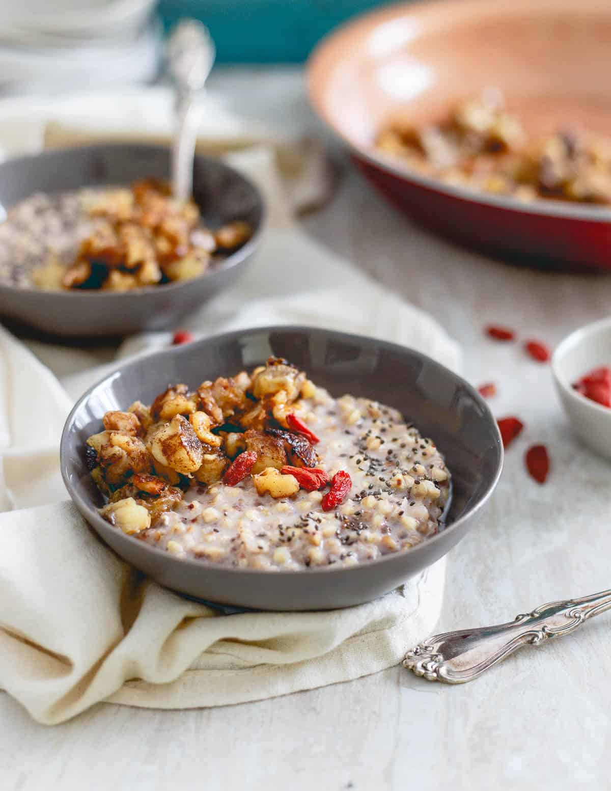 Quinoa Breakfast Cereal
 Warm Quinoa Cereal Breakfast Quinoa with Caramelized Bananas