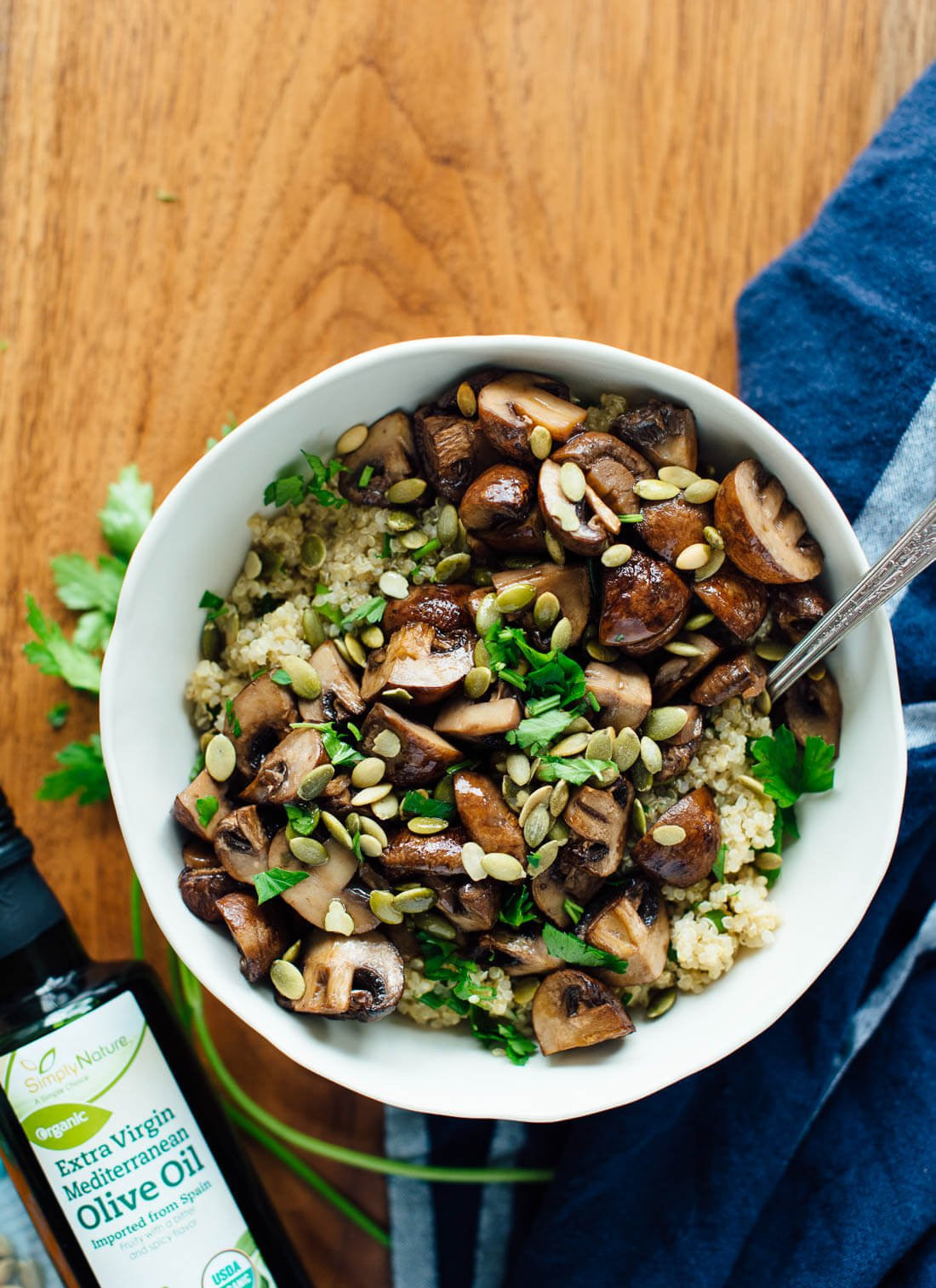 Quinoa Mushrooms Recipes
 Roasted Mushrooms with Herbed Quinoa Cookie and Kate