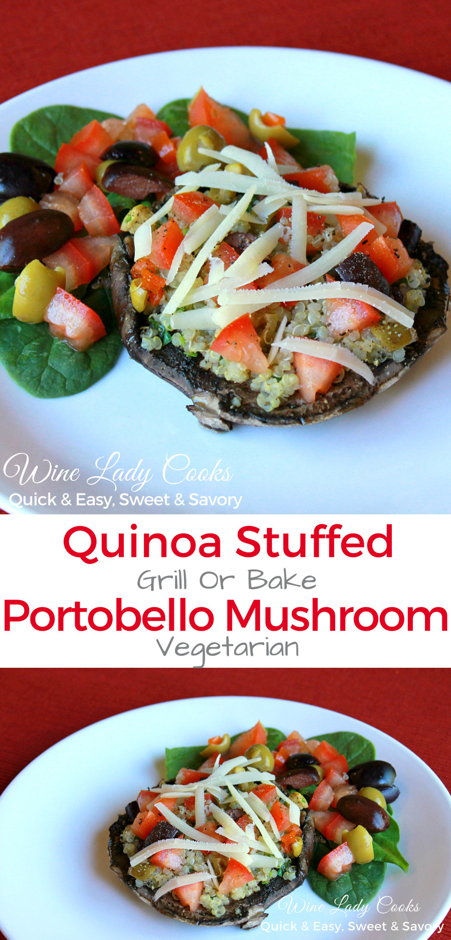 Quinoa Mushrooms Recipes
 Quinoa Stuffed Portobello Mushrooms