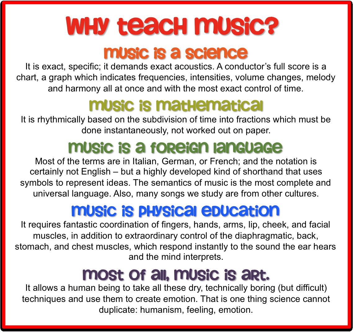 Quote About Music Education
 music as math