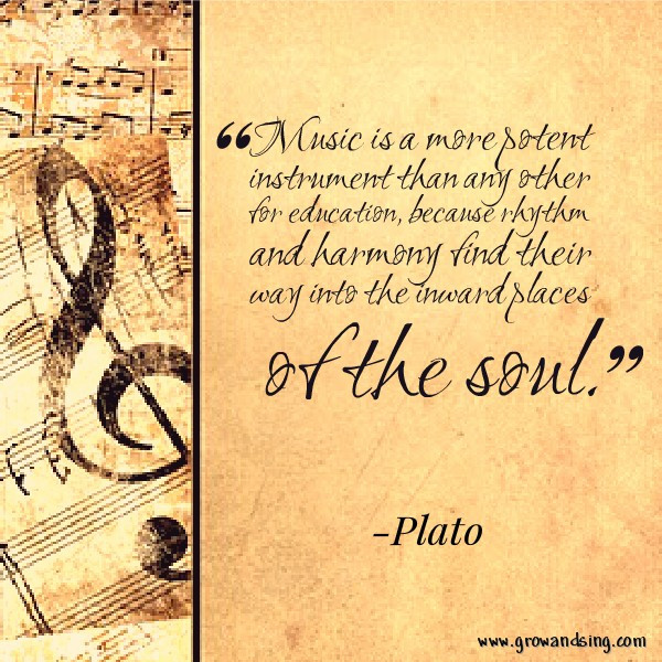 Quote About Music Education
 Musical inspiration Monday