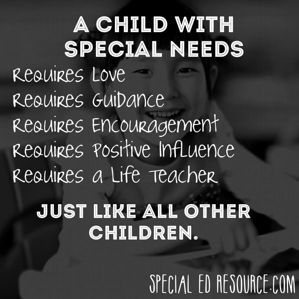 Quotes About Special Needs Children
 Special Education Gallery