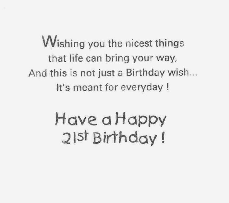 Quotes For 21st Birthday
 114 EXCELLENT Happy 21st Birthday Wishes and Quotes BayArt