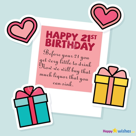 Quotes For 21st Birthday
 Happy 21st Birthday Wishes Quotes & Meme