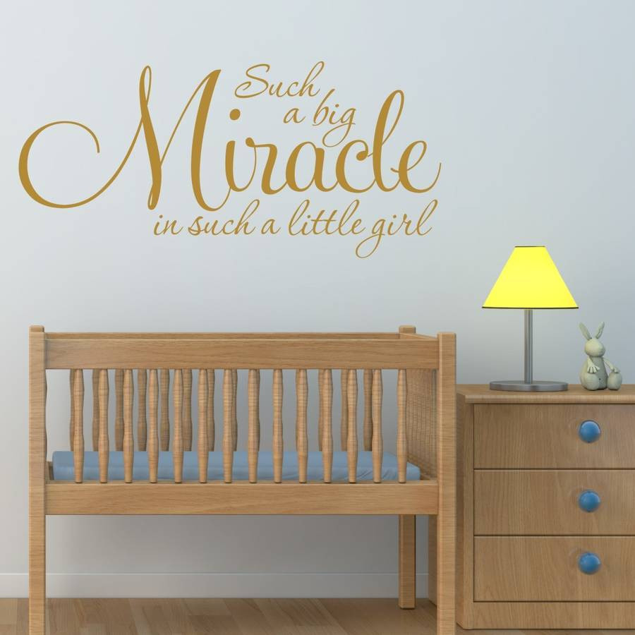 Quotes For Baby Nursery
 girl s nursery quote wall sticker by mirrorin