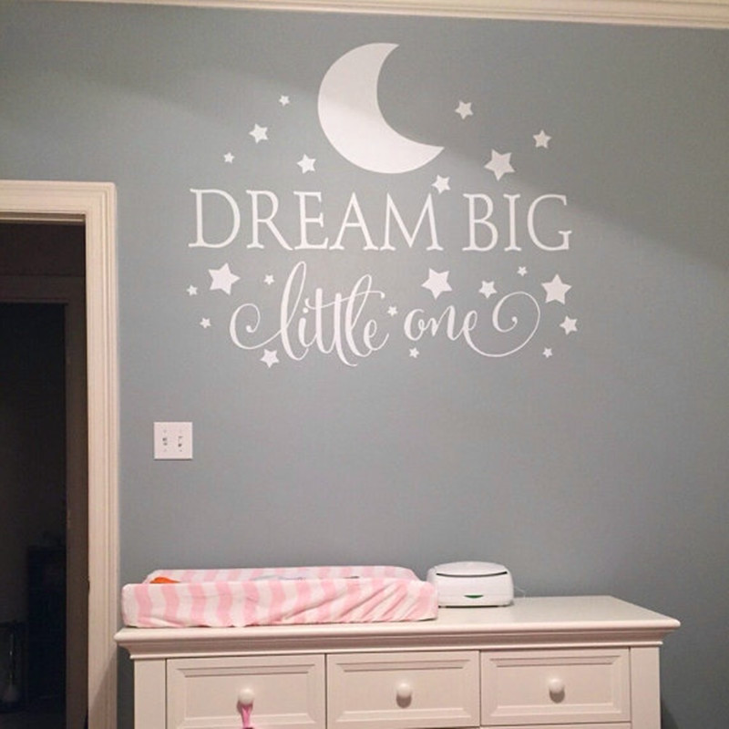 Quotes For Baby Nursery
 Dream Big Little e Quotes Wall Decal Nursery Wall