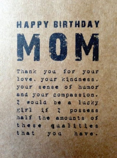 Quotes For Mom On Her Birthday
 150 Unique Happy Birthday Mom Quotes & Wishes with