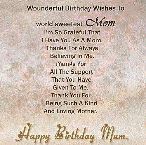 Quotes For Mom On Her Birthday
 INSPIRATIONAL QUOTES FOR MOM ON HER BIRTHDAY image quotes