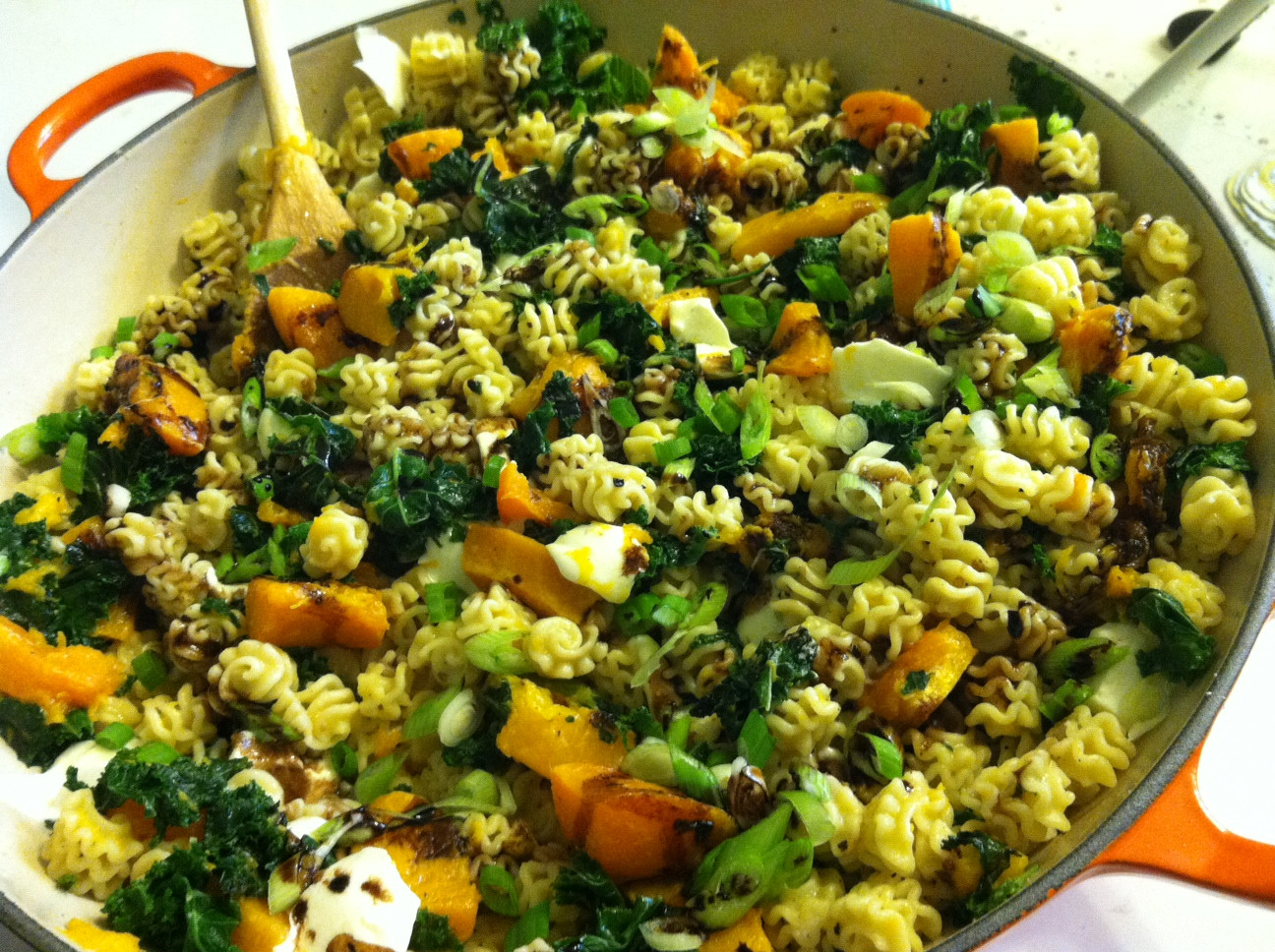 Radiatore Pasta Salad
 Early Spring Radiatore with Kale Butternut Squash