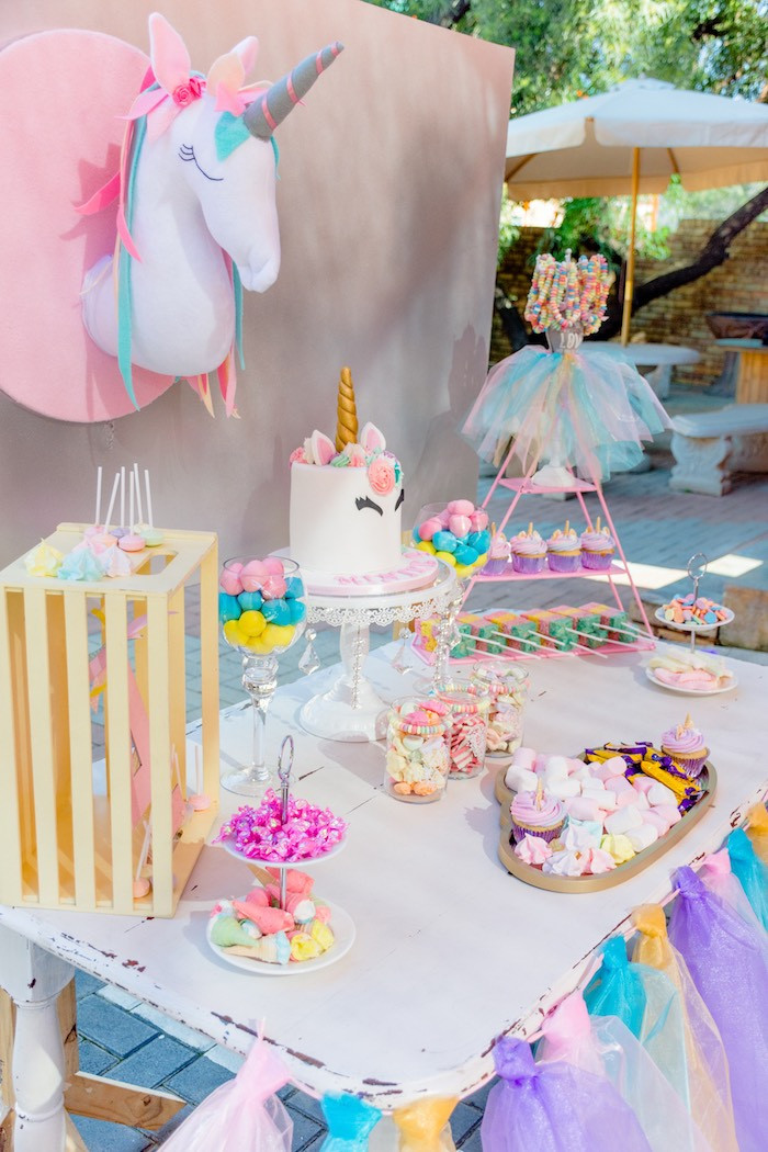 Rainbow And Unicorn Party Ideas
 Kara s Party Ideas Rainbows and Unicorns Birthday Party