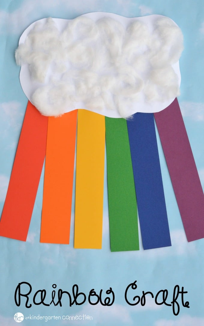 Rainbow Artwork For Preschoolers
 Construction Paper Rainbow Craft for Kids