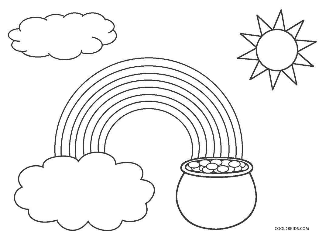 Rainbow Coloring Sheet Printable
 Free Printable Rainbow Coloring Pages For Kids